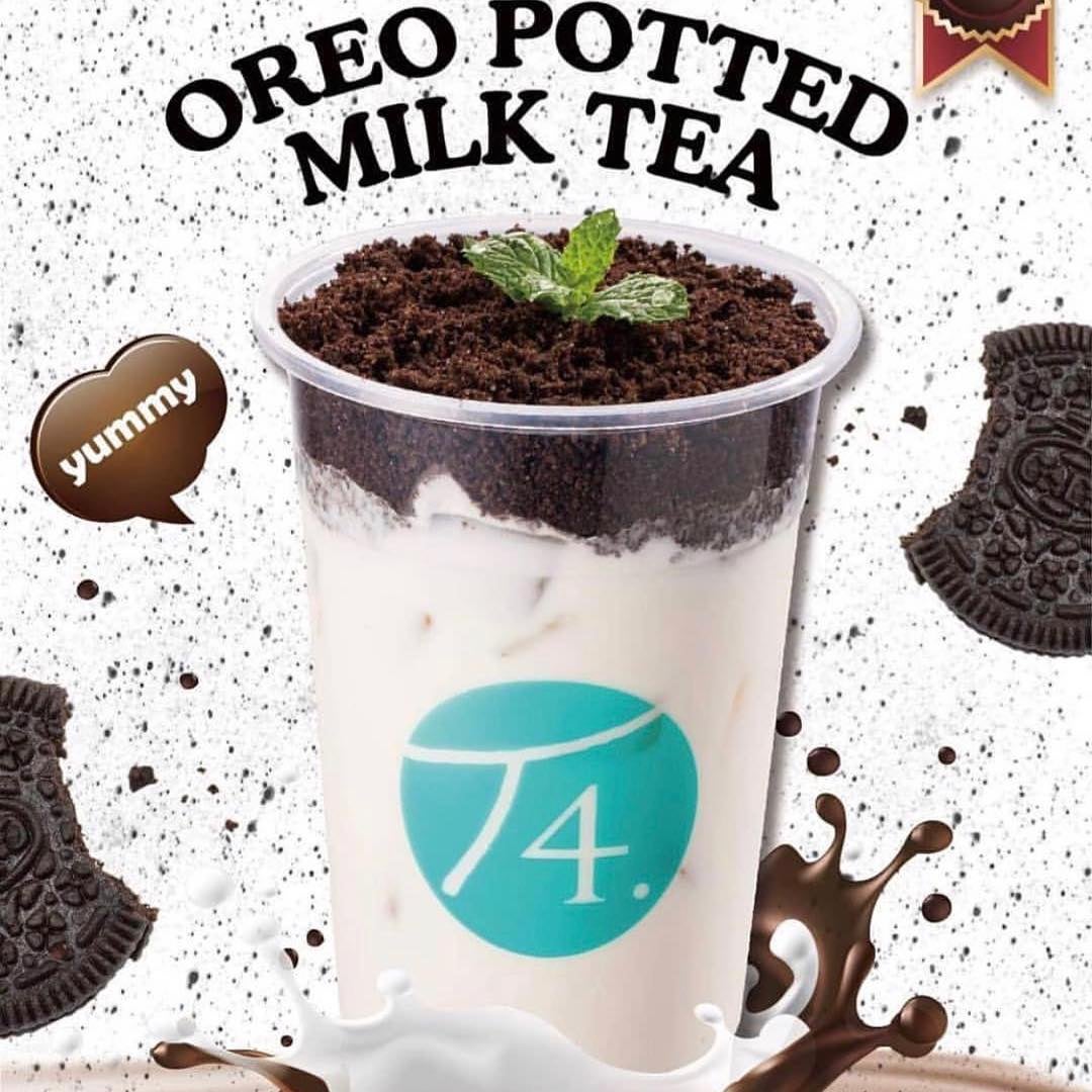 Oreo Potted Milk Tea | T4 Stockton